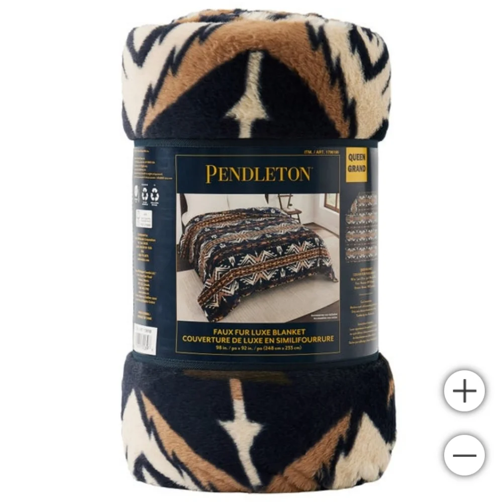 Pendleton Faux Fur Luxe Blanket, New